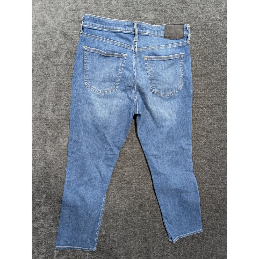 Express Mens Hyper Stretch Classic Straight Leg Jeans Blue Medium Wash 32x30 - Picture 2 of 7